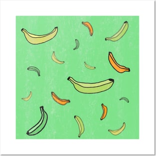 Bananas in ice. Posters and Art